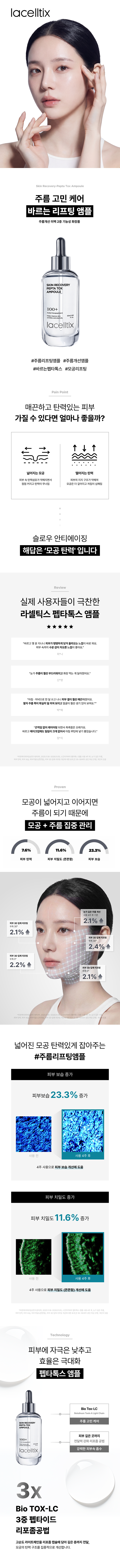 라셀틱스 스킨 리커버리 펩타톡스 앰플 상세 이미지