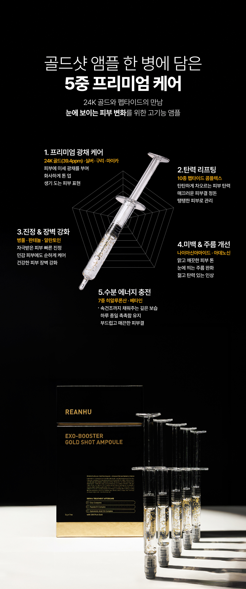 리안후 엑소부스터 골드샷 앰플 상세 이미지